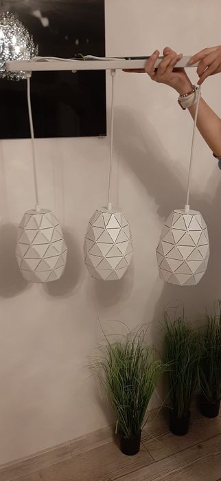 Lampa wisząca biała