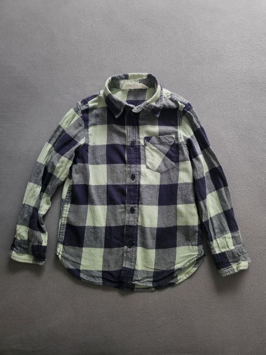 Koszula święta krata h&m r.116