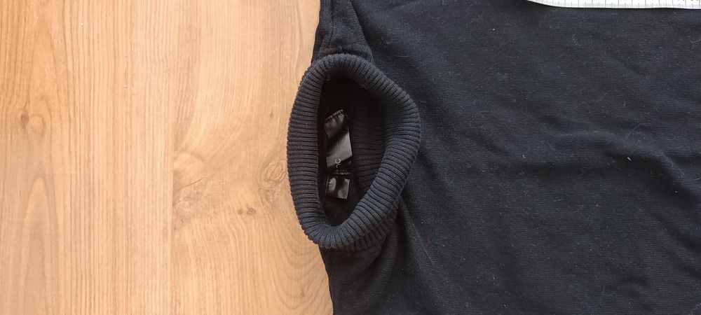 Golf  rS/M czarny dzianina damski