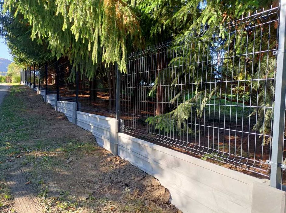 Kompletne ogrodzenie systemowe h-150cm z montażem