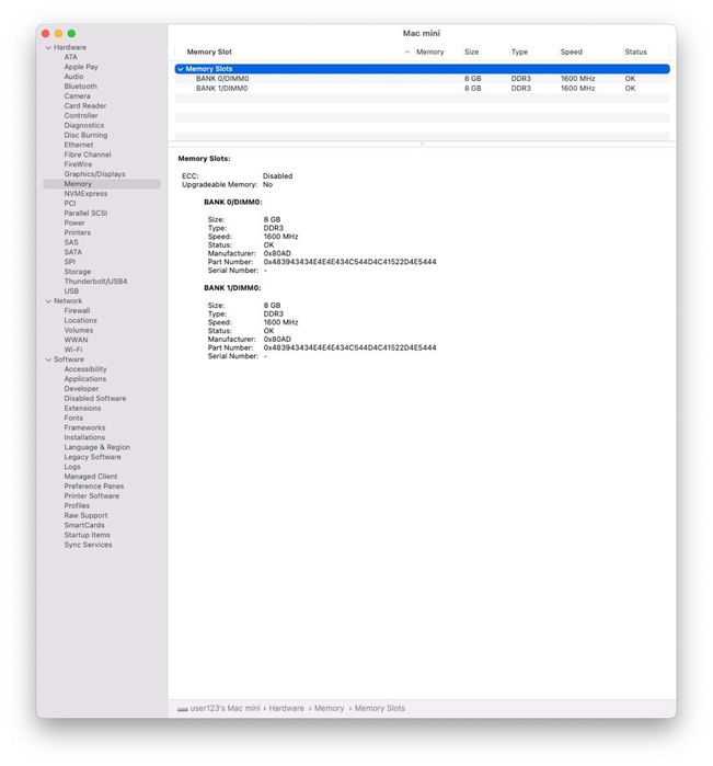 Apple Mac mini Late 2014 i5 2.6GHz / 16GB RAM / SSD 250GB / macOS Sonoma
