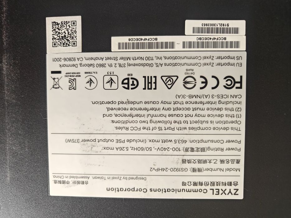 Switch Zyxel GS1920-24HPv2 POE Gerenciável