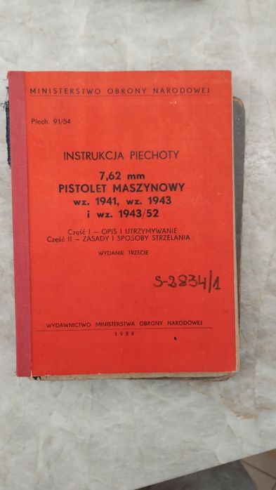 Instrukcja piechoty 7,62 pistolet maszynowy wz. 41, 43, 43/52