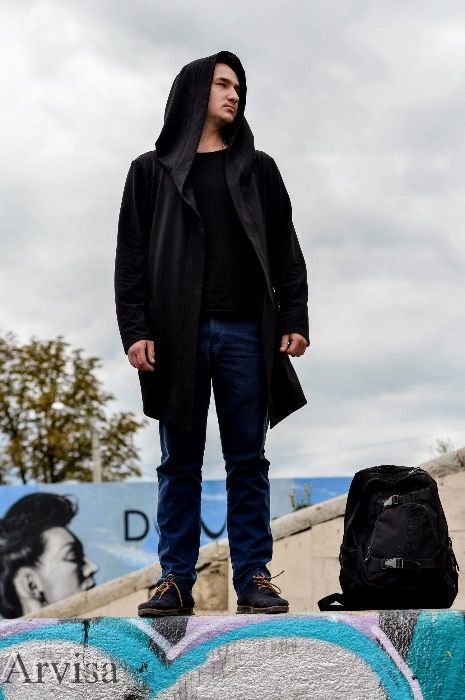 Мантия . Накидка. Мантия с капюшоном Кардиган Мантия XS-XXL