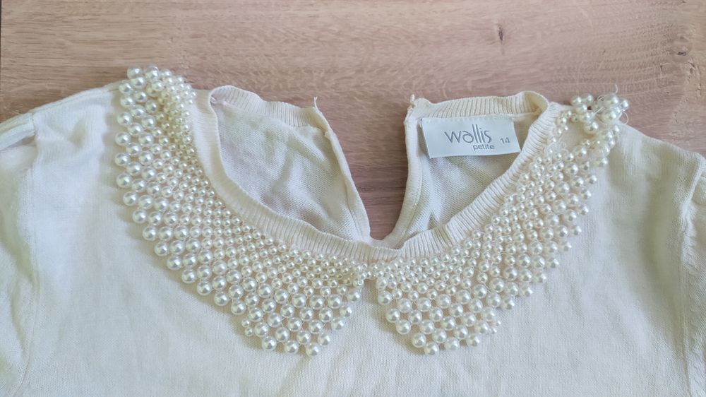 Bluzka Walis kołnierzyk, perełki 14 42