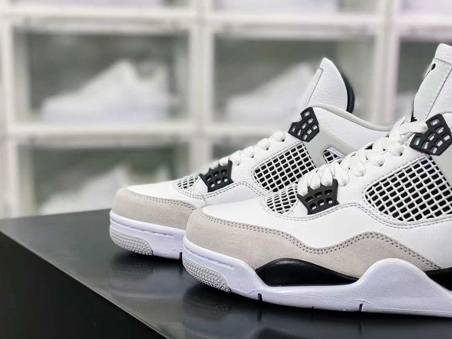 Buty koszykarskie AJ4 "biało-szare" buty męskie 36-44