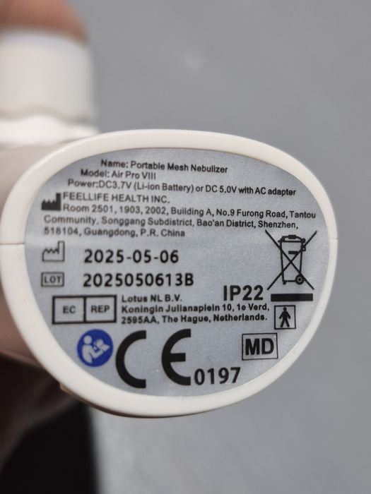 Портативний сітчастий небулайзер feellife