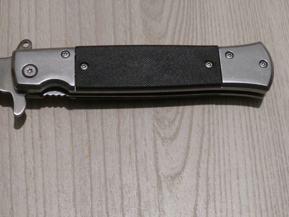 Ніж складний викидний Sog Flash Tanto Фліпер сатин Білий 21.5см,кліпса