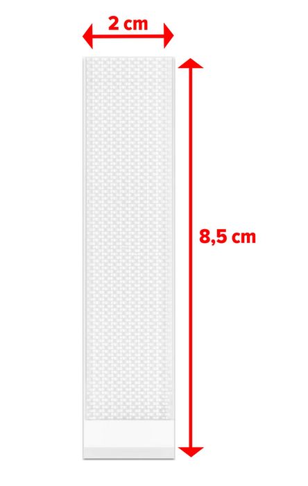 TESA Rzepy Samoprzylepne POWERSTRIPS CLICK biały rozmiar L 8,5 cm x 2