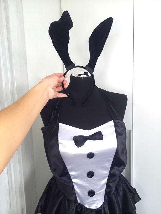 Костюм плейбой playboy жіночий плаття сукня платье кролик розмір L M