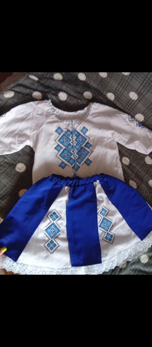 Вишиванка спідничка і блуза розмір 134,в гарному стані ціна 600 гр