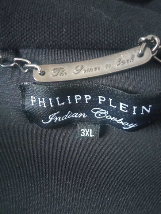 Philipp Plein męska czarna kurtka bluza softshell kaptur r 3XL