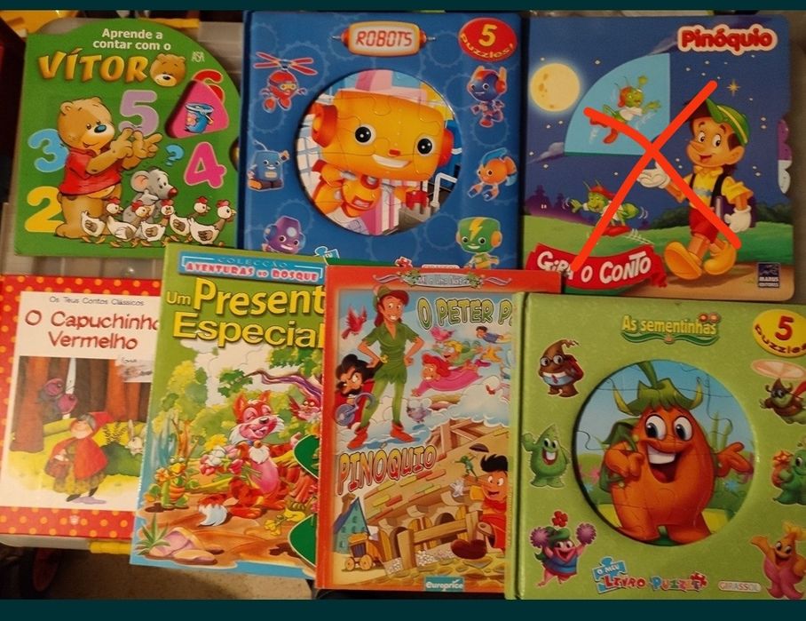 Livros Infantis, preço unitário