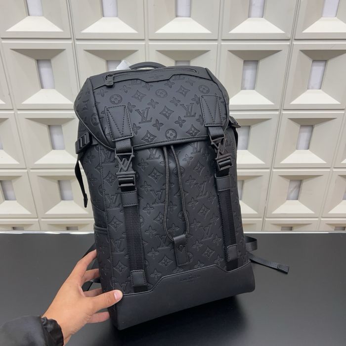 Louis Vuitton getaway мужской рюкзак черный  кожаный оригинал