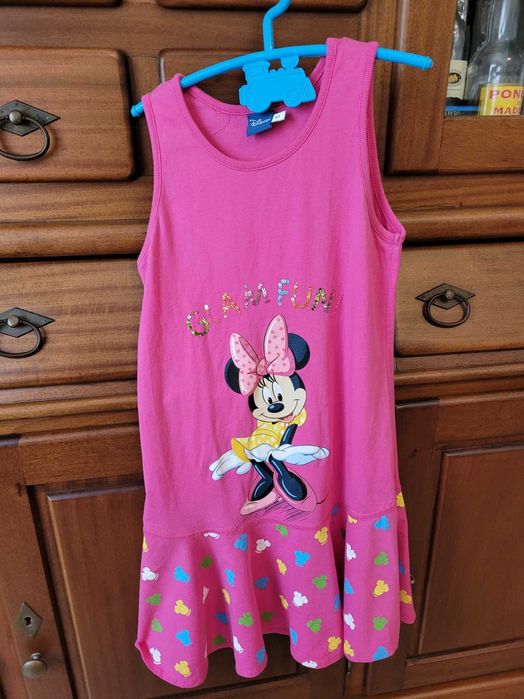 Vestido de criança, p/ o Verão, de algodão, tam 10 anos, marca Disney