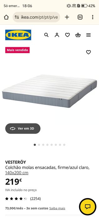 Colchao novo ainda dentro do plástico