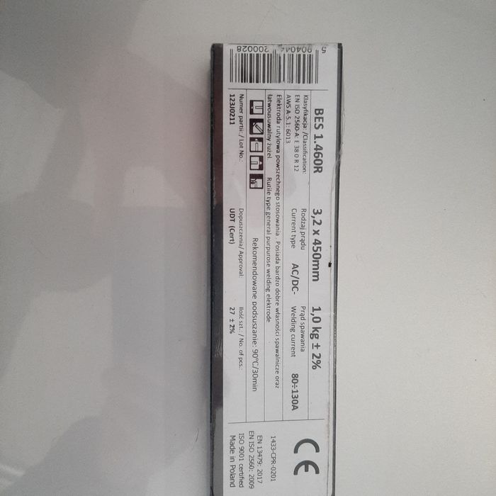 Elektrody spawalnicze różowe.