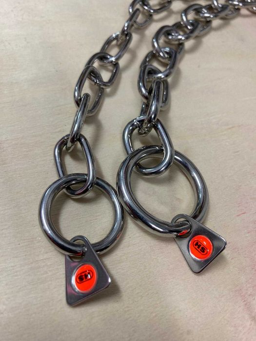 HS Sprenger Coleira Estranguladora Aço Inox Elos Curtos - NOVA