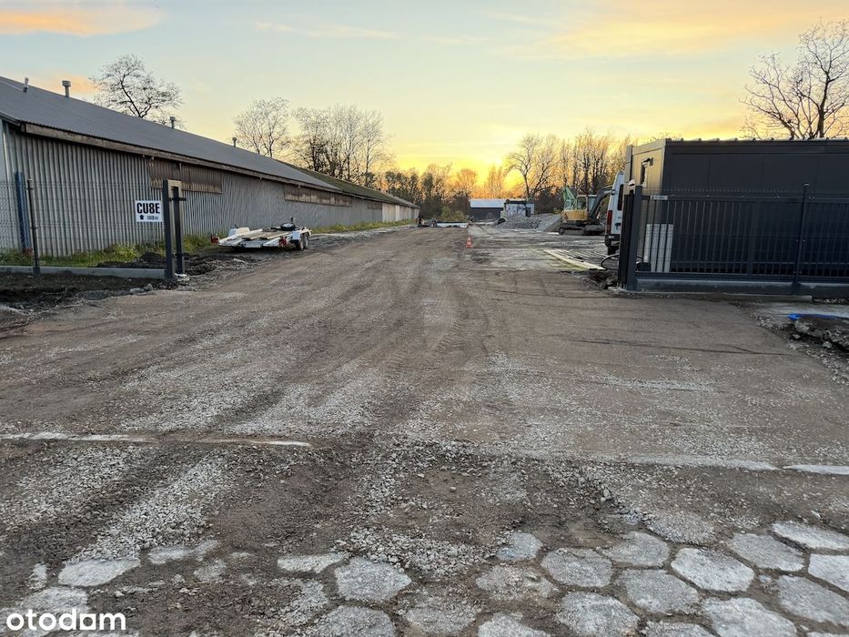 Działka utwardzona plac pod parking skład komis