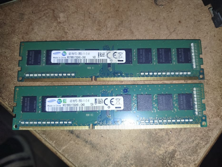 8 ГБ (2 × 4 ГБ) DDR3 Samsung 1333/1600 MHz — робочі, тільки відправка