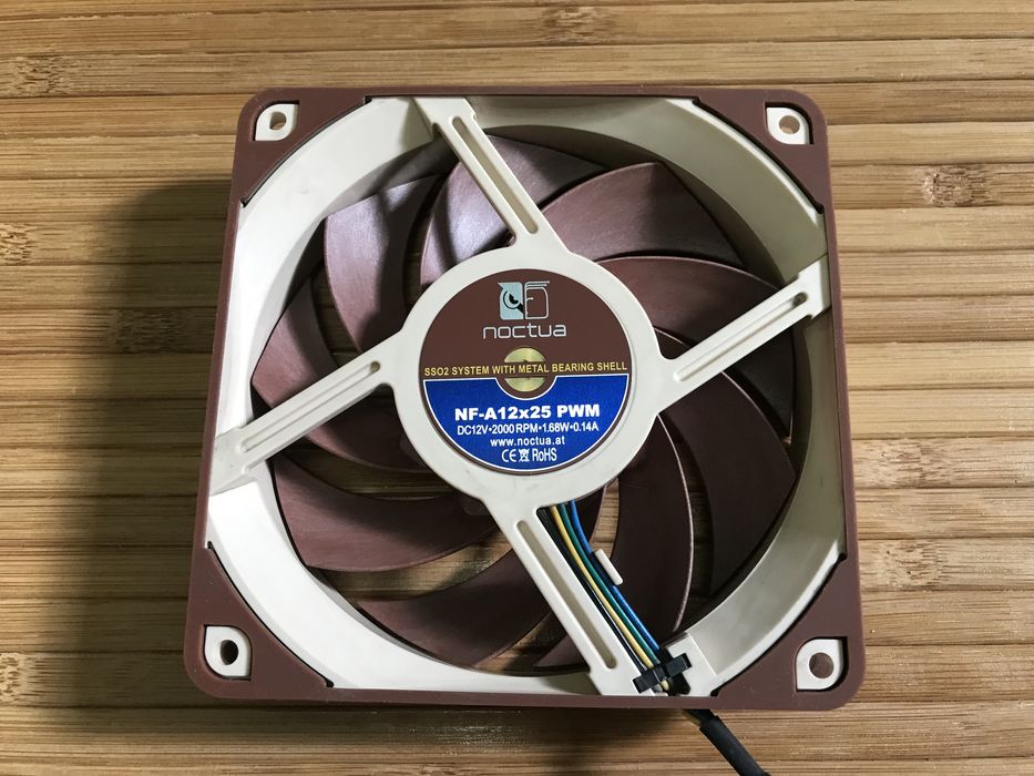 Вентилятор Noctua NF-A12x25 PWM (450-2000RPM - 22.6 dBA)