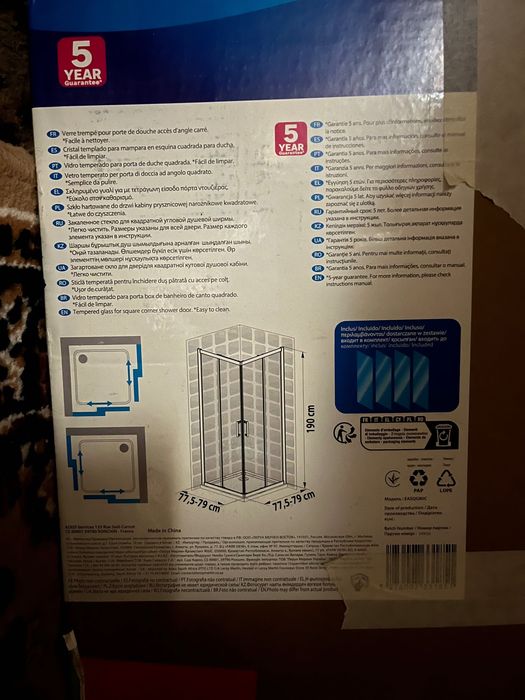 Vidros para cabine de duche Sensea Easy (Leroy Merlin)