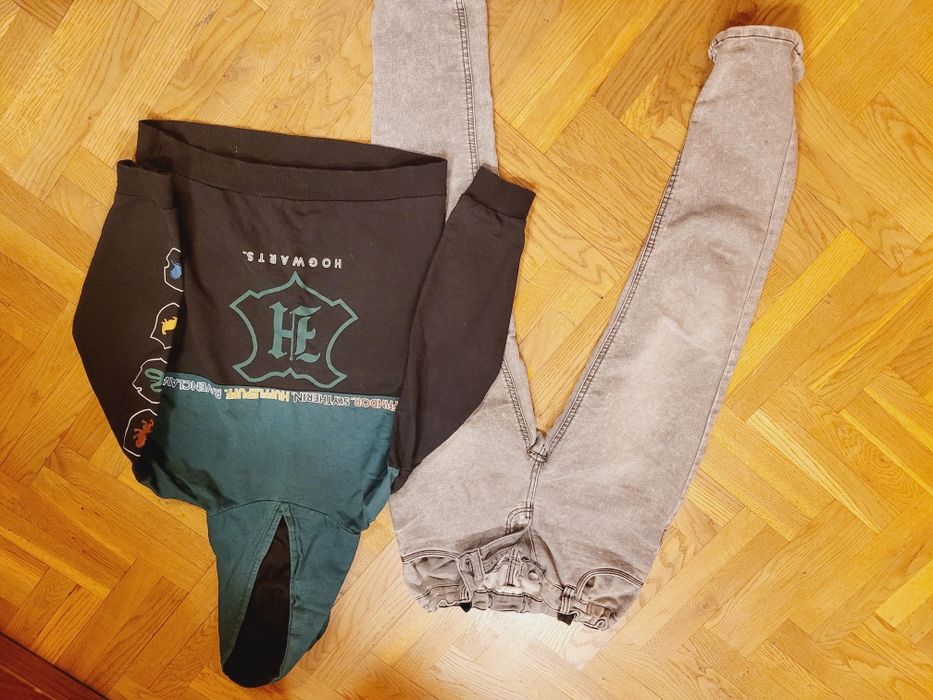 Mega paka dla chłopaka bluzki, bluzy, jeansy, piżamy 146 152 164