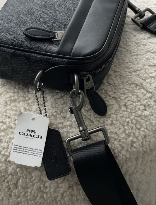 Сумка coach шкіряна