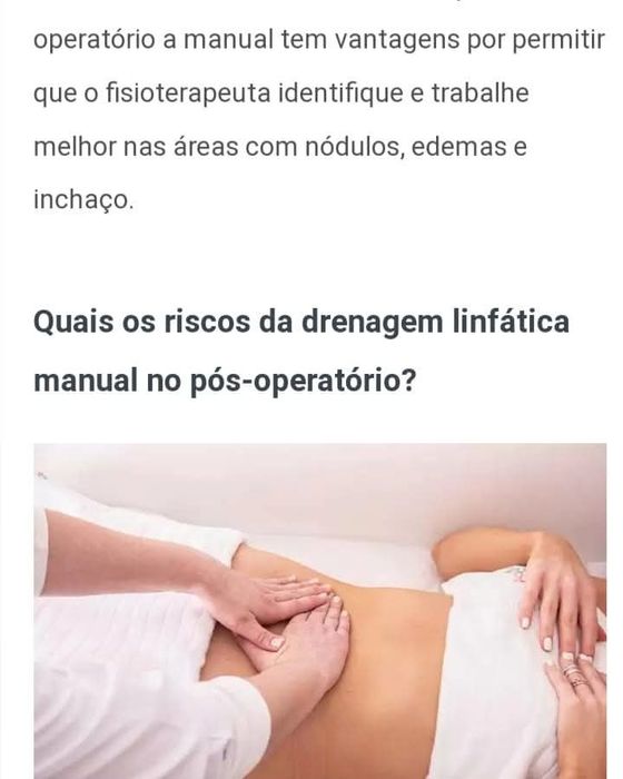 Drenagem linfatica e Massagens