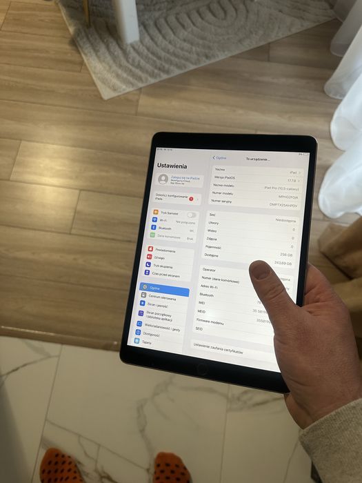 Ipad 10,5 pro 256 gb space grey plus celurar