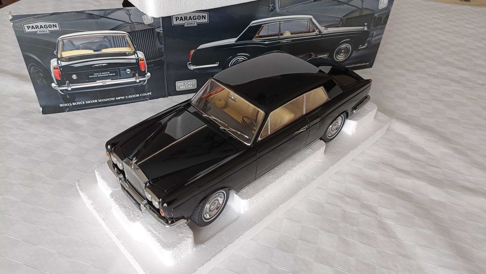 Rolls Royce Silver Shadow + 1/18 + Preto + PARAGON