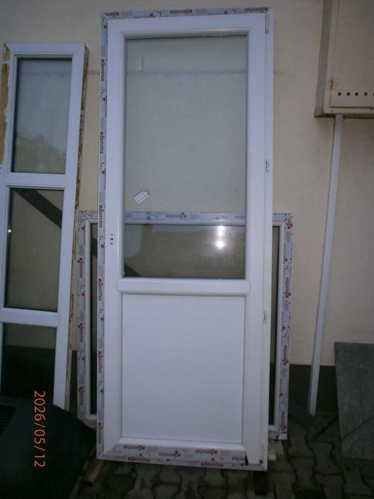 Drzwi balkonowe PCV białe 227X86 Nowe