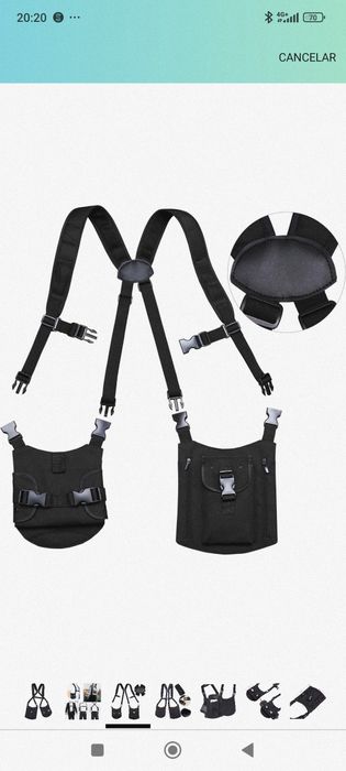 Bolsa de ombro 'pistoleira'