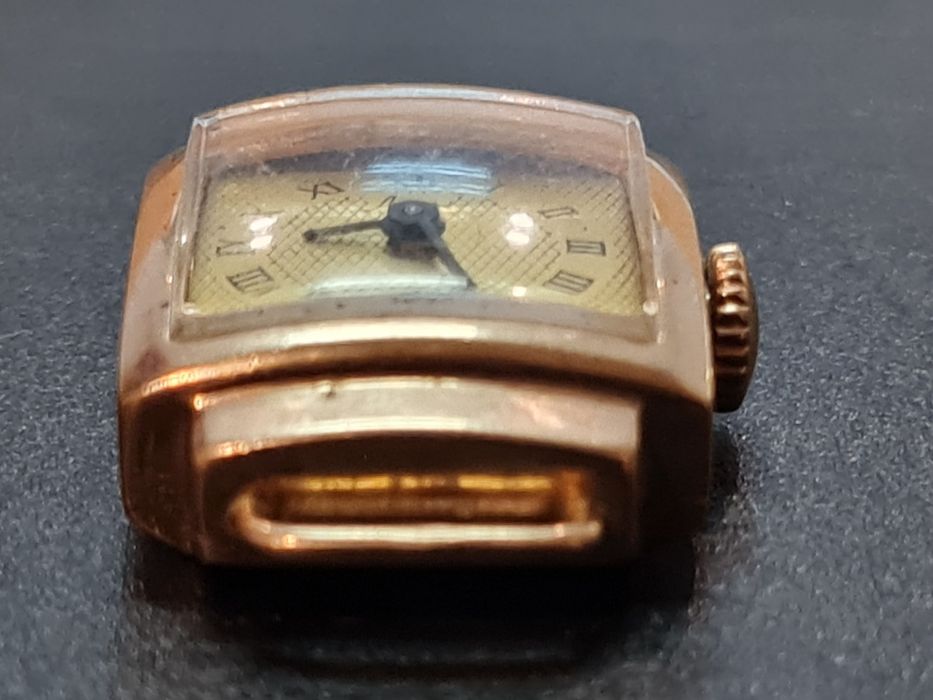 Złoty damski zegarek ŁUCZ vintage od Lombardia Katowice