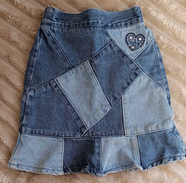 Крута джинсова спідничка для дівчаток