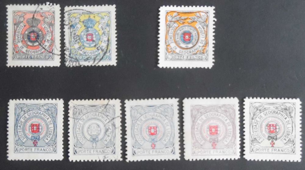 Selos Portugal 1903/1937- Lote  Sociedade Geográfica Novos/usados