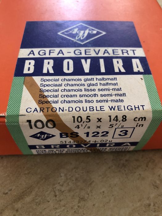 Papel fotográfico, Agfa-Gevaert BS 122, 10,5 cm x 14,8 cm