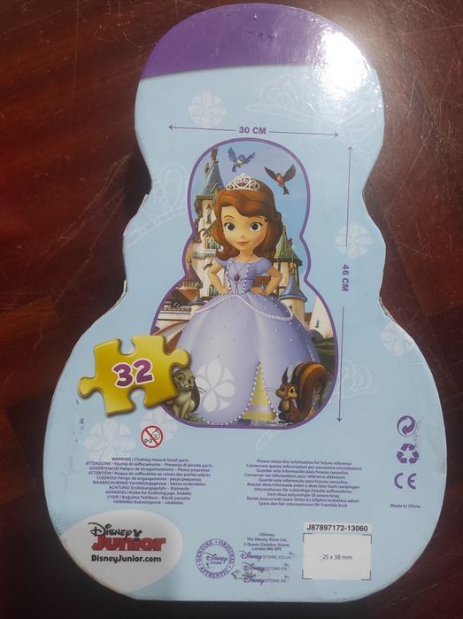 Puzzle Princesa Sofia da antiga loja Disney
