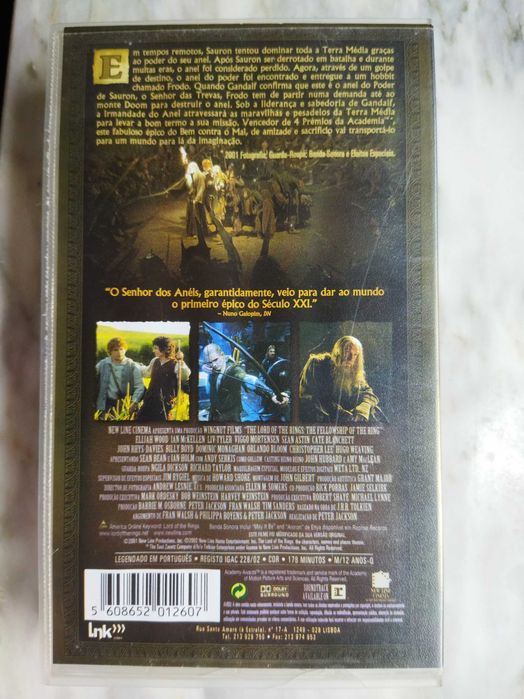 O Senhor dos Aneis VHS ORIGINAL
