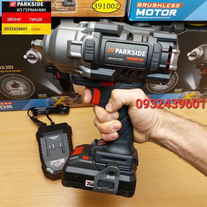 Мощный удар аккумуляторный гайковерт из ГЕРМАНИИ Parkside PASSP 20 C4
