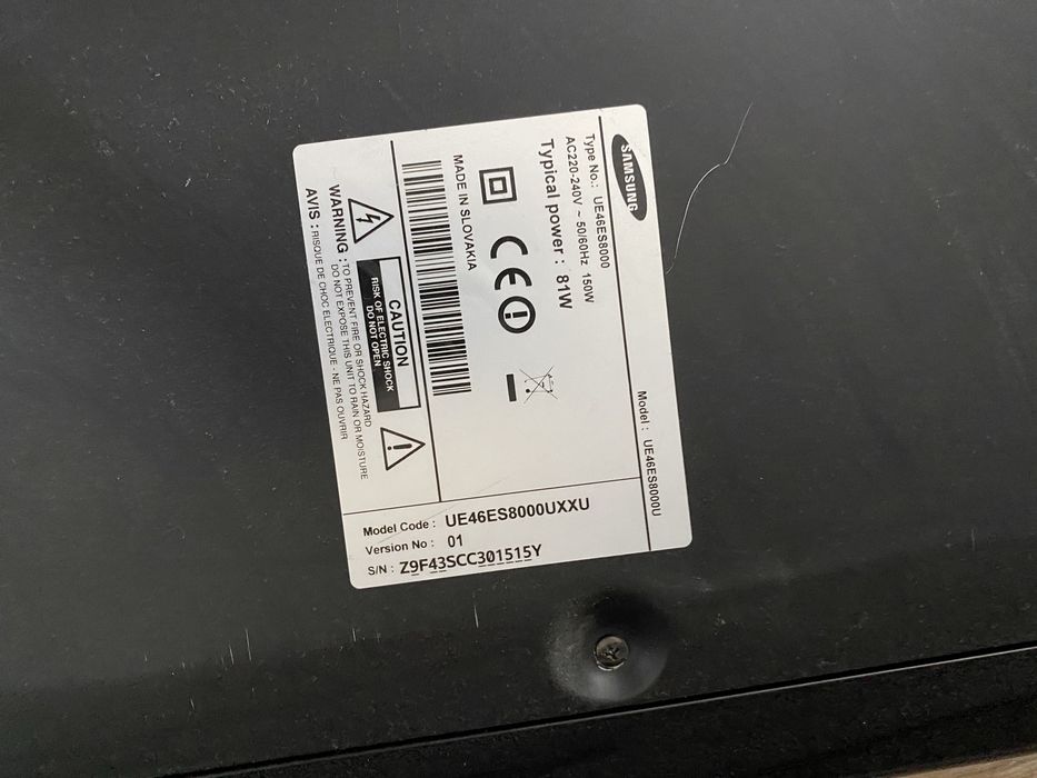 Tv smart samsung 46” ES8000