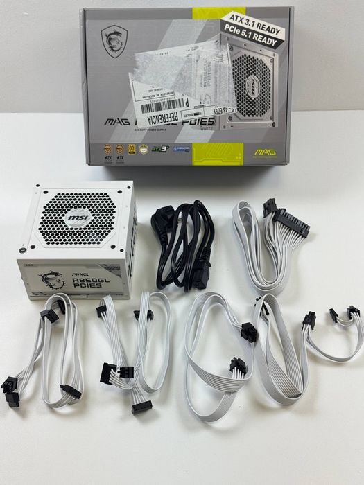 Блок живлення MSI MAG A850GL PCIE5 White 850W (306-7ZP8A24-CE0)