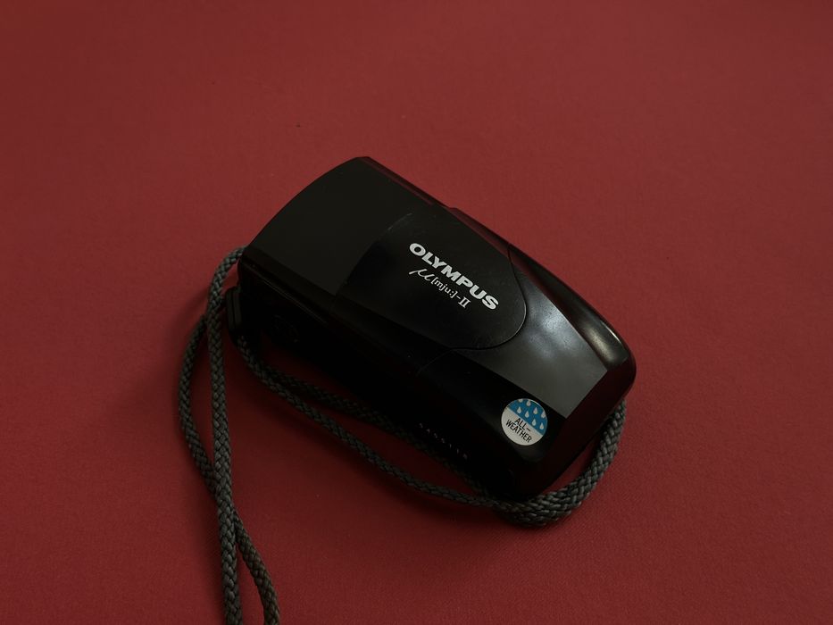 Olympus mju ii плівковий фотоапарат мью 2 чорний t4 zoom