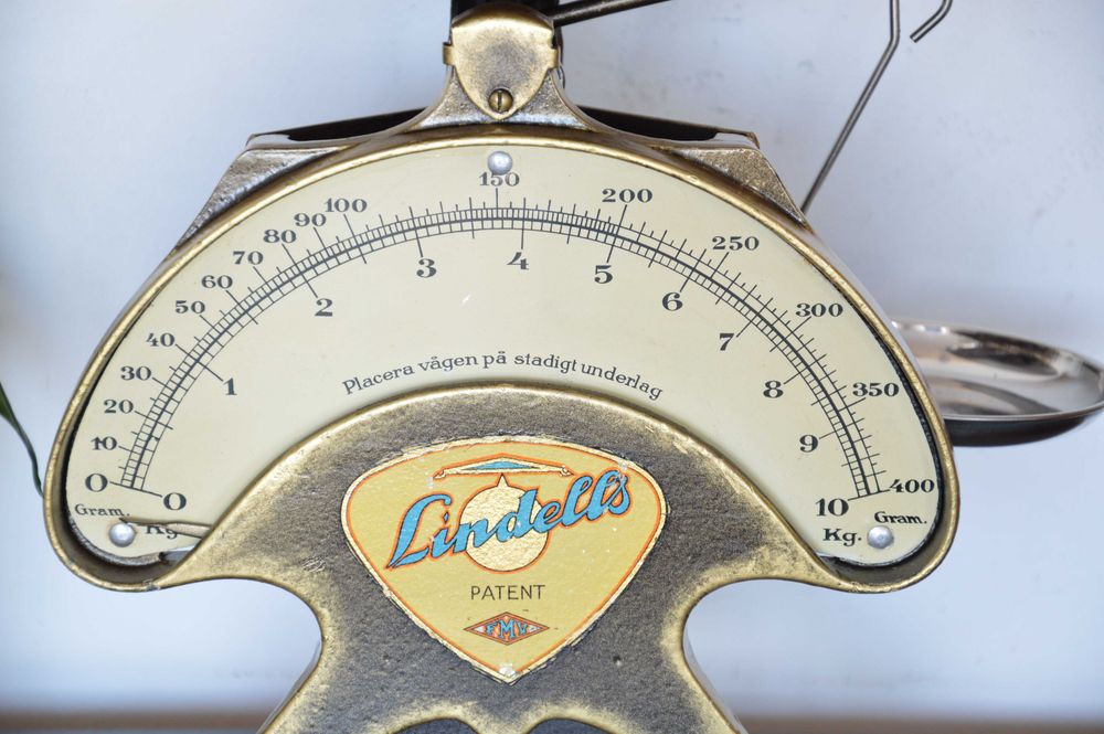 naciskowa WAGA 10 kg Lindells sygnowana bardzo stara