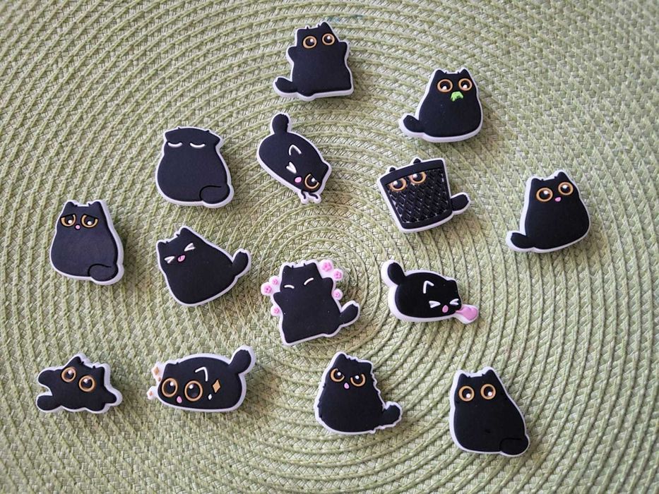 Charmsy, Crocs, Motyw kotka, nowe!