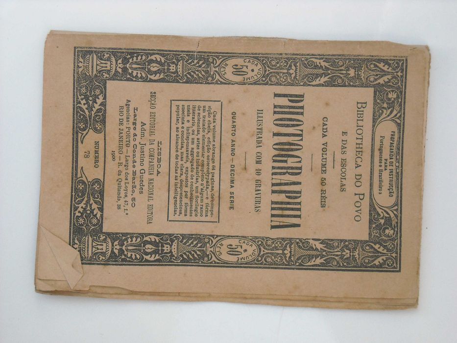 Photographia Manual ilustrado, Ano 1900