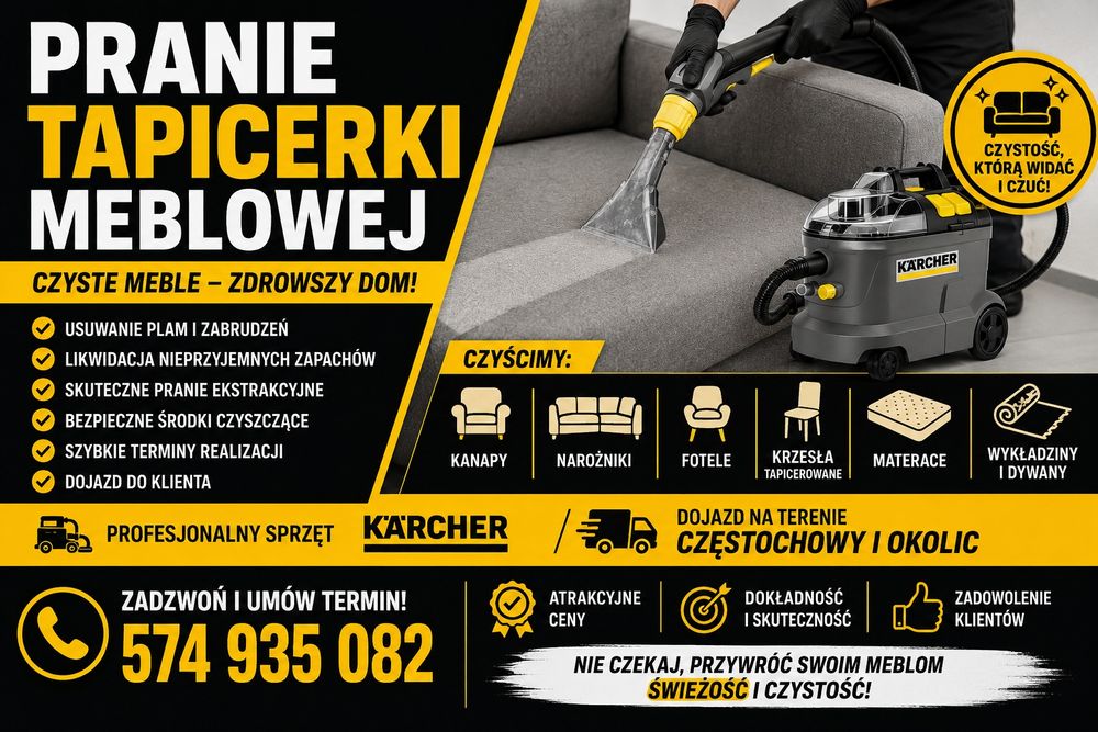 Pranie tapicerki meblowej