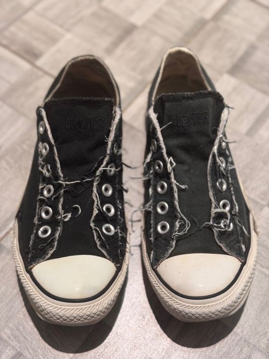 Trampki krótkie niskie NIEsznurowane CONVERSE 39,5 25cm AllStar czarne
