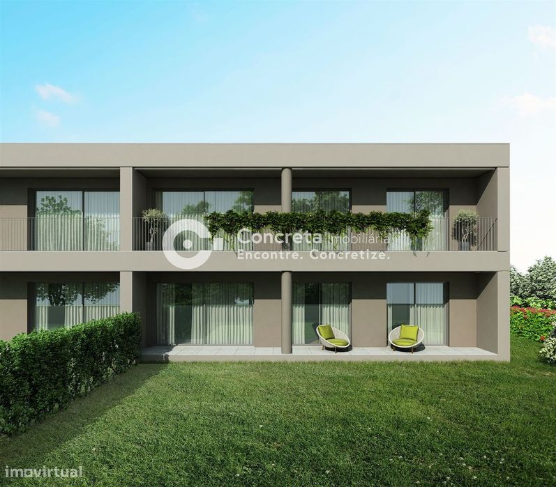 Apartamento T1 novo com logradouro em Manhente, Barcelos