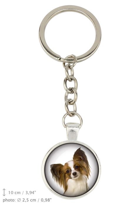 Papillon brelok ze zdjęciem Art-Dog